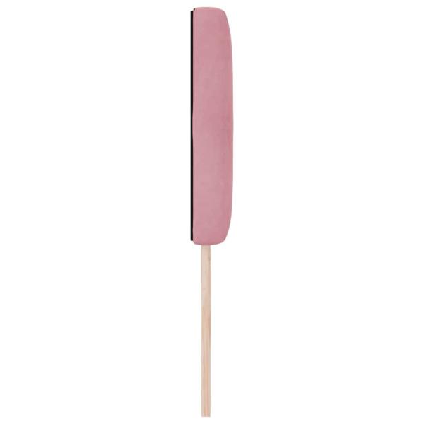 Kopfteil Kristallknopf Gepolstert Rosa 80 cm Samt