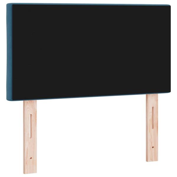 Kopfteil mit Diamantblock-Design Dunkelblau 80 cm Samt
