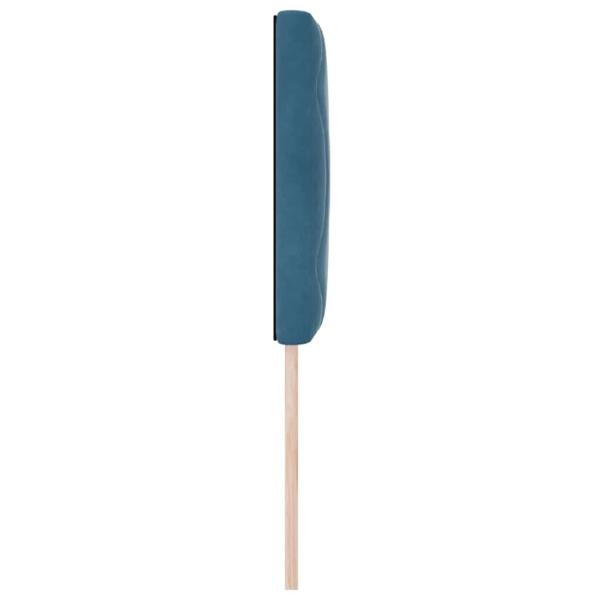 Kopfteil mit Diamantblock-Design Dunkelblau 80 cm Samt
