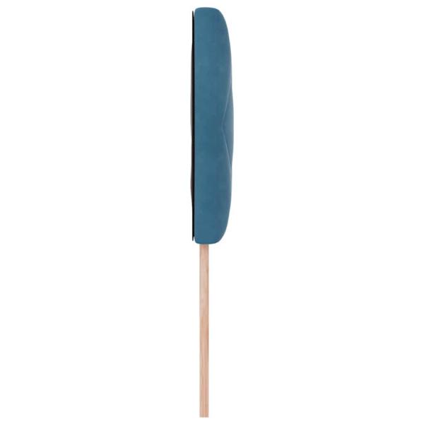 Kopfteil Diamantblockdesign Dunkelblau 90 cm Samt