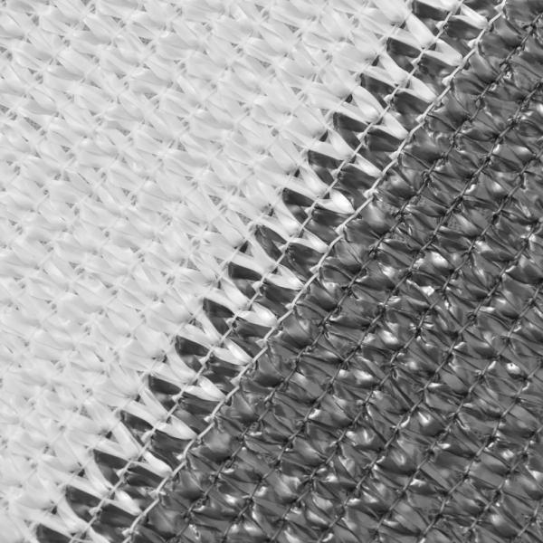 Balkonsichtschutz HDPE 75x400 cm anthrazit und weiß