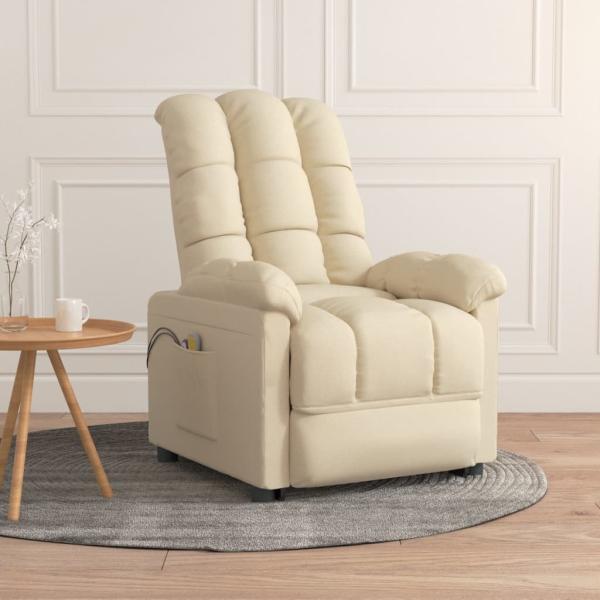ARDEBO.de - Massagesessel Elektrisch Creme Stoff