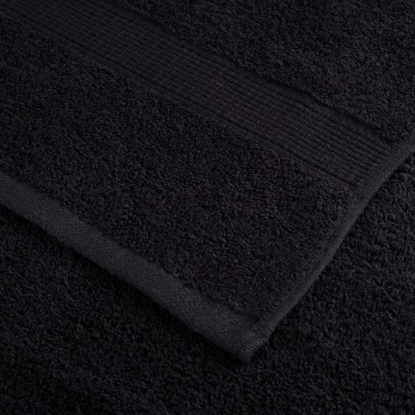 Premium-Duschtücher SOLUND 2 Stk. Schwarz 70x140 cm 600 g/m²