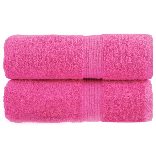 ARDEBO.de - Premium-Gästetücher SOLUND 2 Stk. Rosa 30x50 cm 600 g/m²