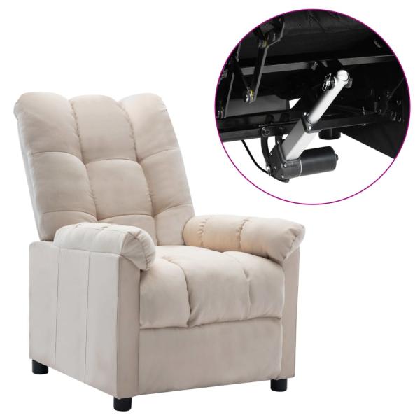 Relaxsessel Elektrisch Creme Stoff