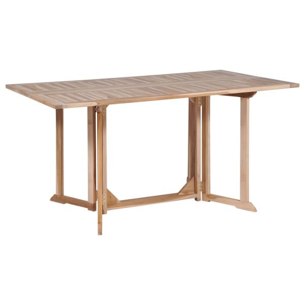 7-tlg. Garten-Essgruppe Klappbar Massivholz Teak