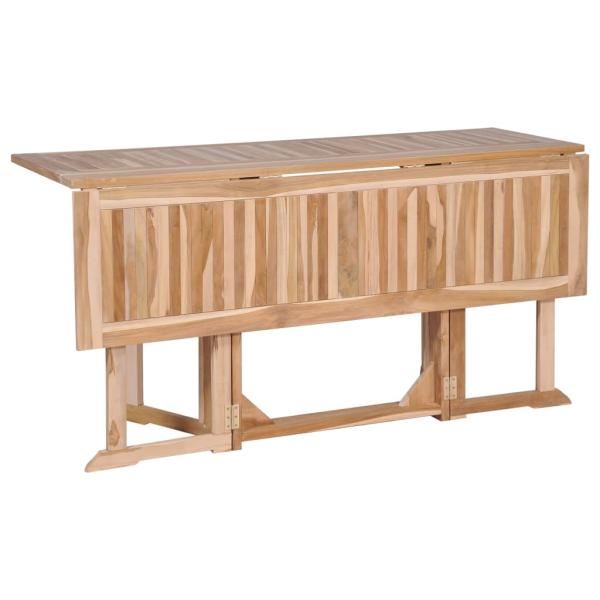7-tlg. Garten-Essgruppe Klappbar Massivholz Teak
