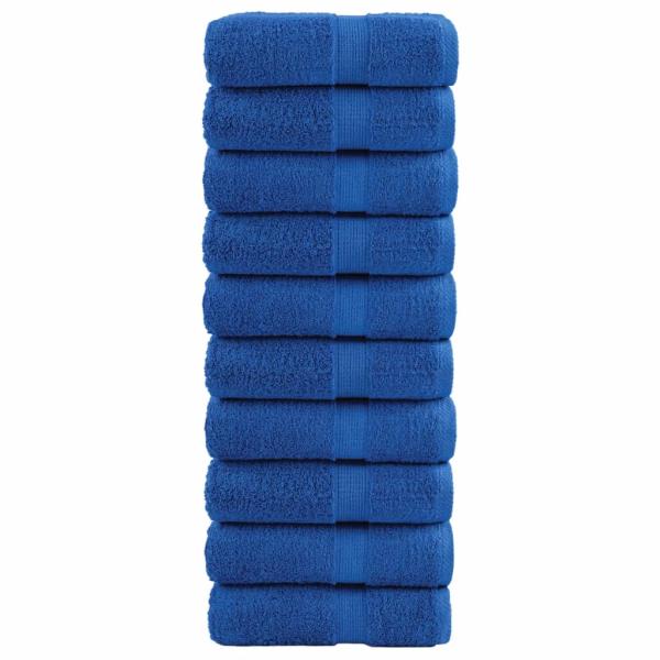 ARDEBO.de - Premium-Gästetücher SOLUND 10 Stk. Blau 30x50 cm 600 g/m²