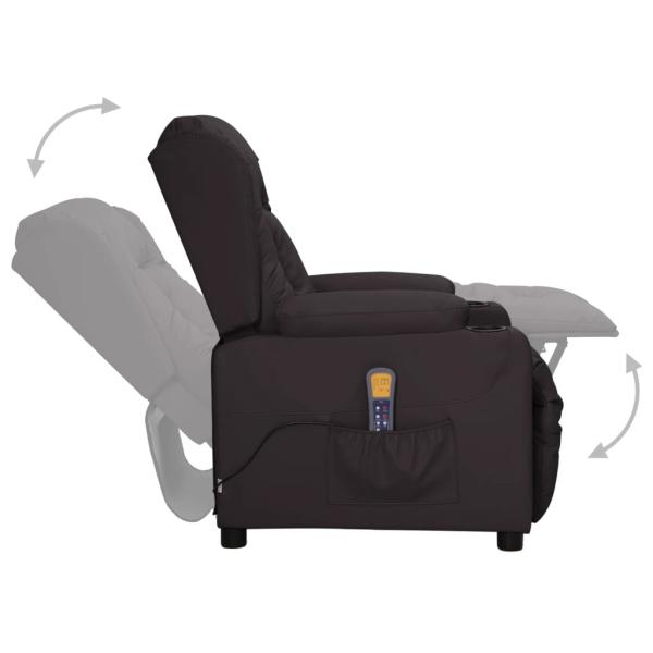Massagesessel Schwarz Kunstleder