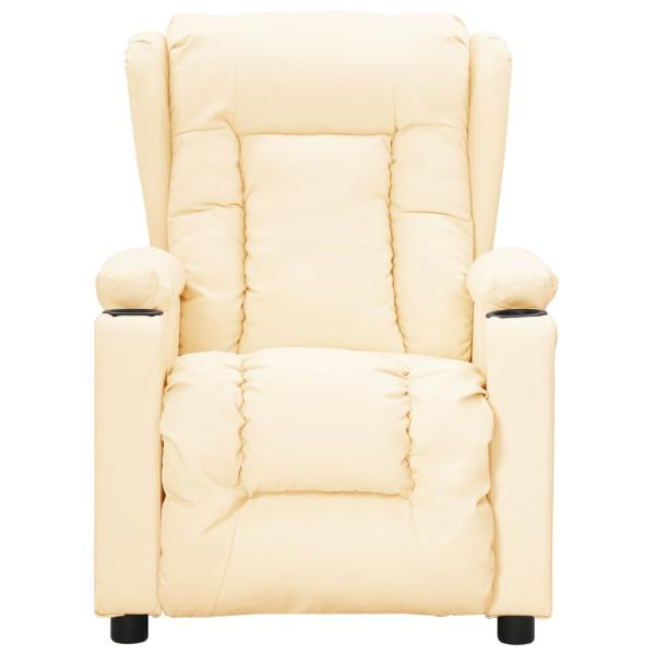 Massagesessel Creme Kunstleder