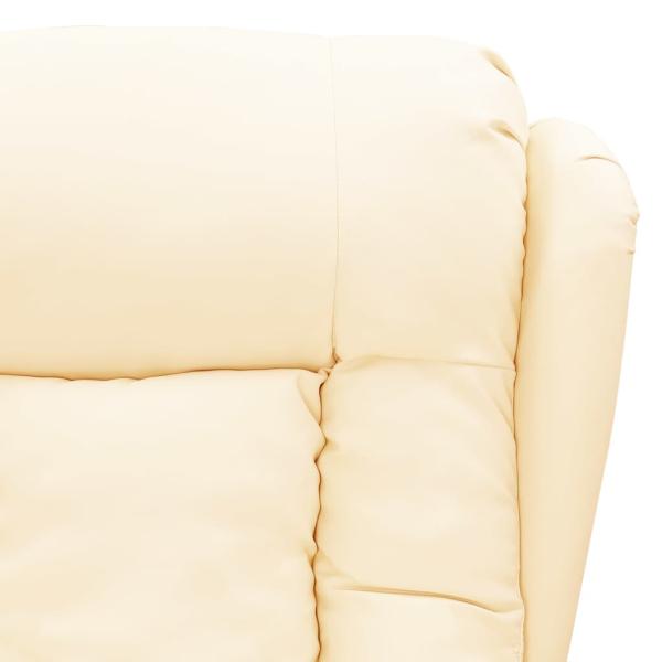 Massagesessel Creme Kunstleder
