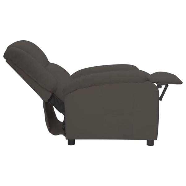 Relaxsessel Dunkelgrau Samt