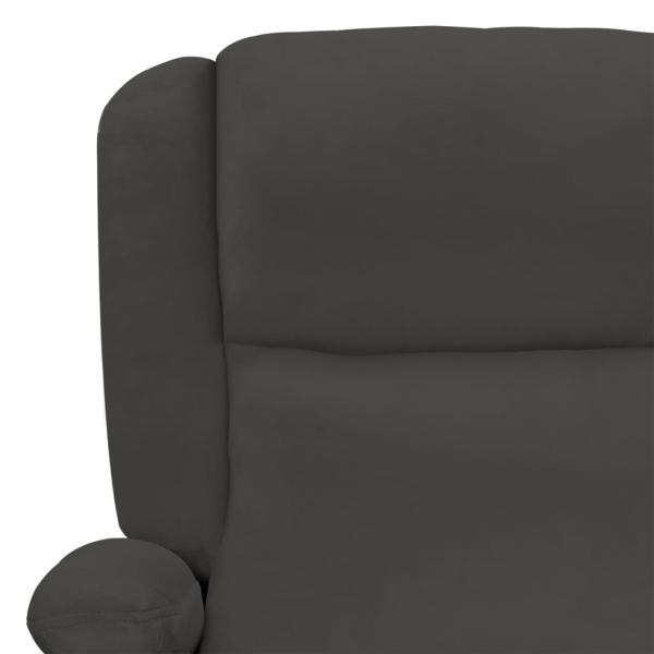 Relaxsessel Elektrisch Dunkelgrau Samt