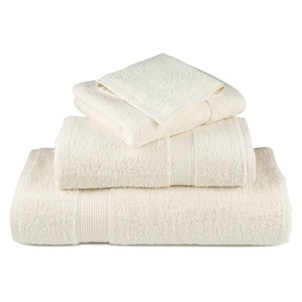 Premium-Gästetücher SOLUND 4 Stk. Cremeweiß 30x50 cm 600 g/m²