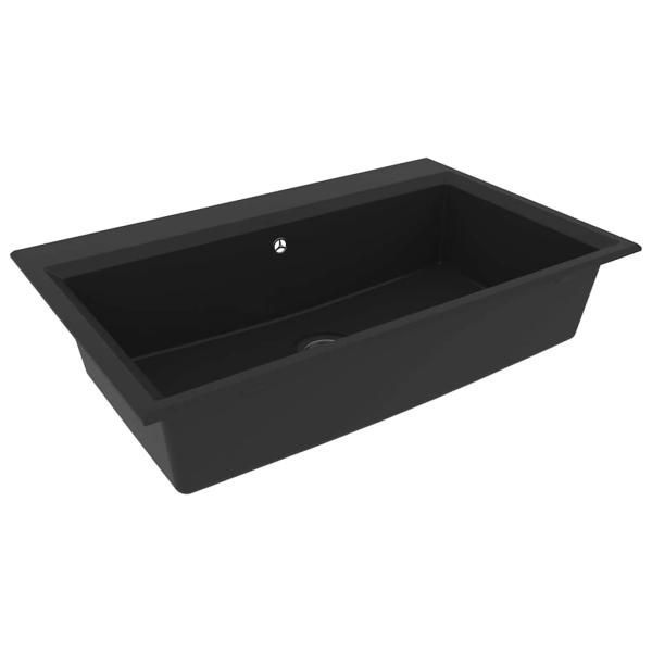 Küchenspüle Schwarz 790x500x193 mm Granit