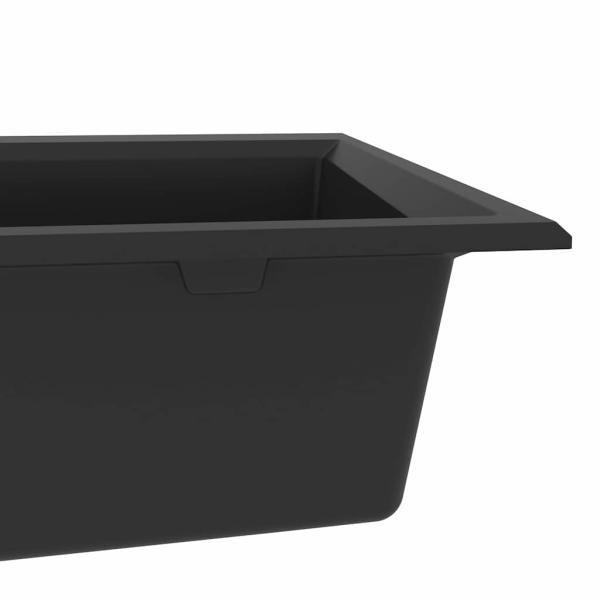 Küchenspüle Schwarz 790x500x193 mm Granit