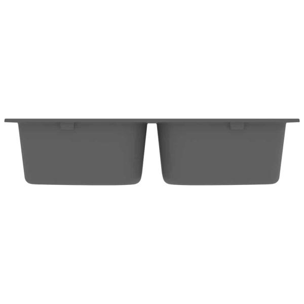 Küchenspüle Grau 760x480x184 mm Granit