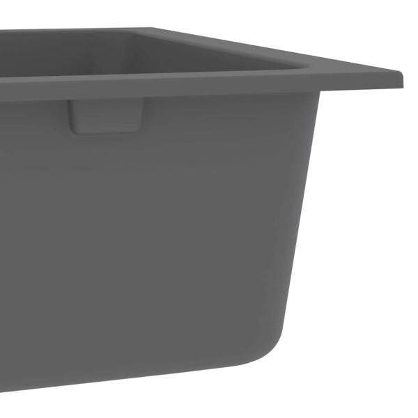 Küchenspüle Grau 760x480x184 mm Granit