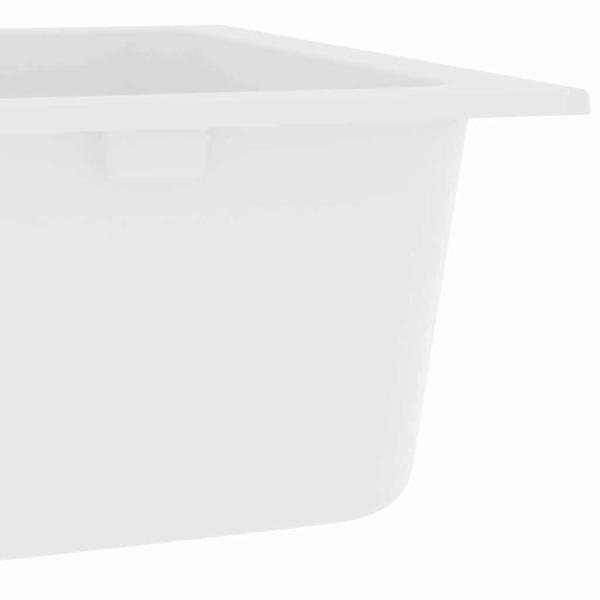 Küchenspüle Weiß 760x480x184 mm Granit