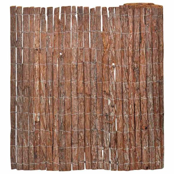 ARDEBO.de - Zaunpaneel Braun Holz 600 x 100 cm Langlebig Außenzaun