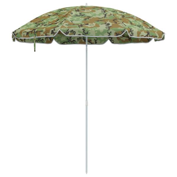 Strandparasol mit Metallgestell Camouflage 161x193 cm Polyester