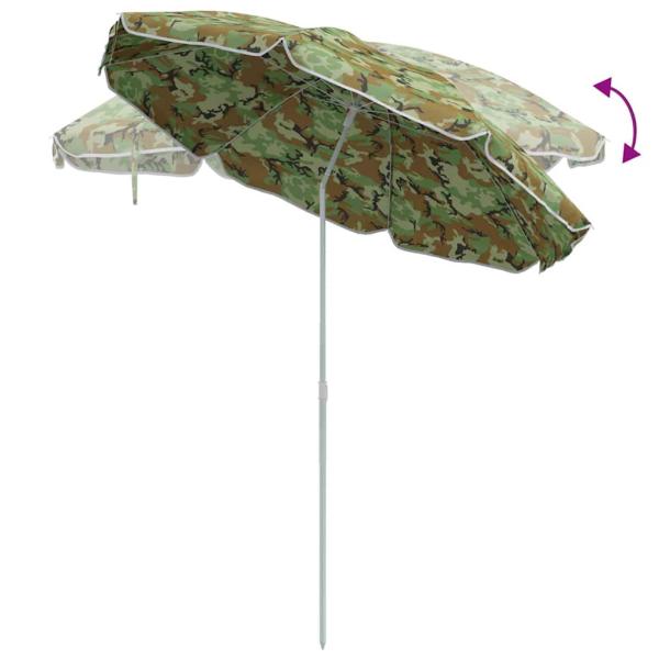 Strandparasol mit Aluminiumstange Camouflage 300 cm