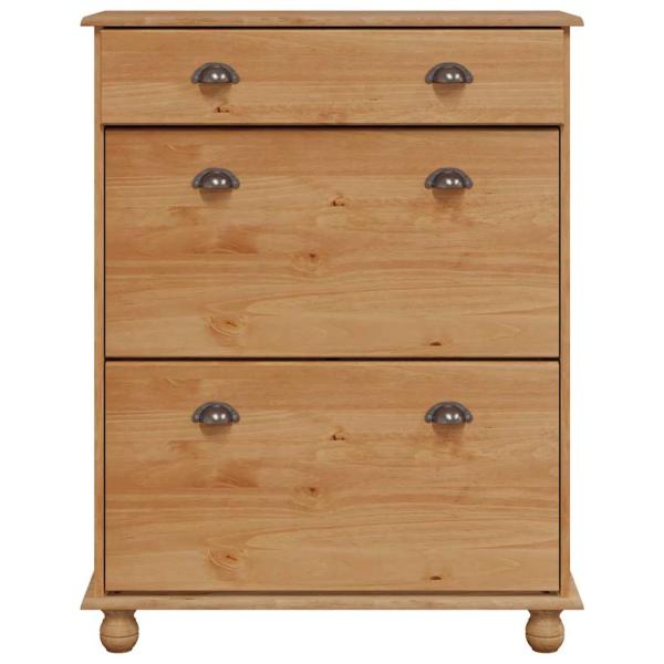 Schuhregale und -organisationen Braun Massivholz Kiefer Mittel