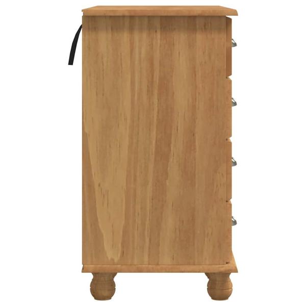 Schreibtisch 'ASKIM' mit Schubladen 95x40x75 cm Massivholz Kiefer