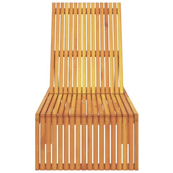 Faltbare Sonnenliege Naturholz Massivholz Standard