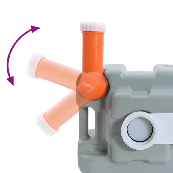 Campingtoilette Tragbar Grau 10L Frischwasser 20L Abwassertank