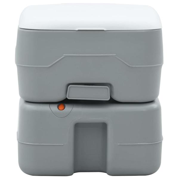 Campingtoilette Tragbar Grau 10L Frischwasser 20L Abwassertank