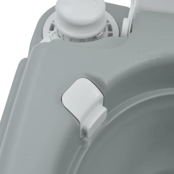 Campingtoilette Tragbar Grau 10L Frischwasser 20L Abwassertank