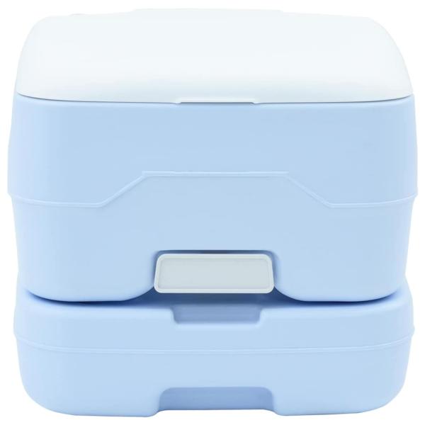 Tragbare Camping-Toilette Blau, 10L Frischwasser, 10L Abwassertank