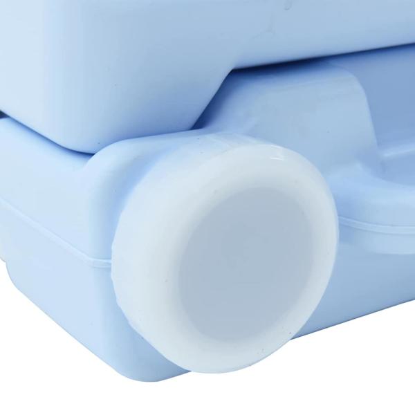 Tragbare Camping-Toilette Blau, 10L Frischwasser, 10L Abwassertank