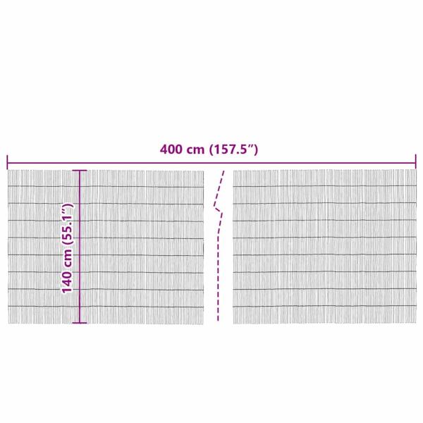 Garten Schilfrohrzaun 400x140 cm