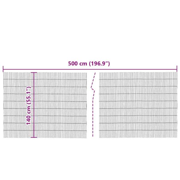 ARDEBO.de - Garten Schilfrohrzaun 500x140 cm