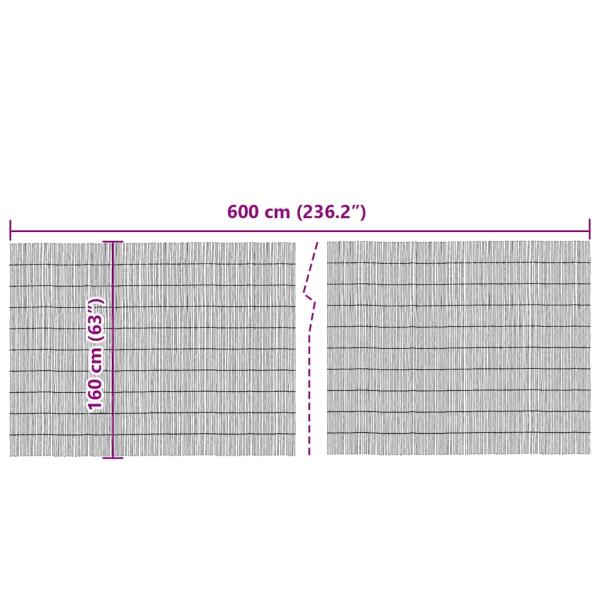 Garten Schilfrohrzaun 600x160 cm