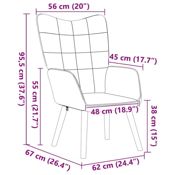 Sessel Hellgrau 62 x 67 x 95,5 cm Sherpa-Stoff