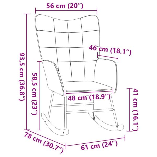 Entspannungsstuhl Schwarz Lockiges Stoffähnliches Material