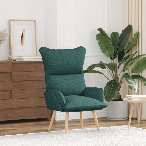 ARDEBO.de - Entspannungsstuhl Dunkelgrünes Gewebe