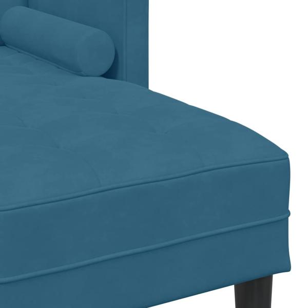 Sofas Blau Stoff, Holz Groß Abnehmbare Bezüge Rechtwinklig