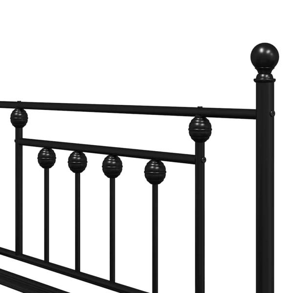 Betten & Bettgestelle Schwarz Stahl 107 x 203 cm