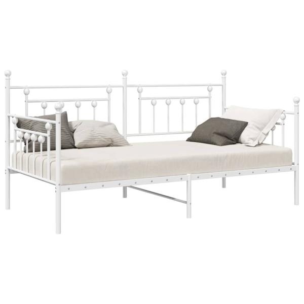 Betten & Bettgestelle Weiß Metall 100 x 200 cm Langlebig Bett