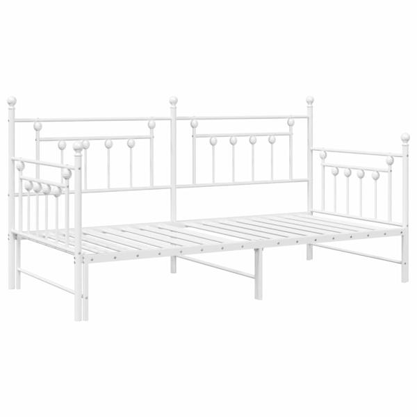 Betten & Bettgestelle Weiß Metall 107 x 203 cm Umwandelbar