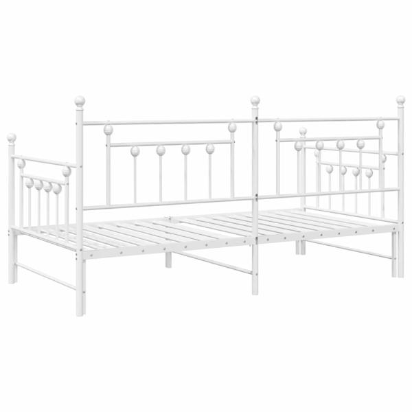 Betten & Bettgestelle Weiß Metall 107 x 203 cm Umwandelbar