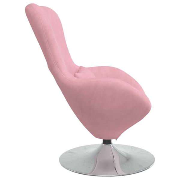 Ei-Sessel Pink Samt