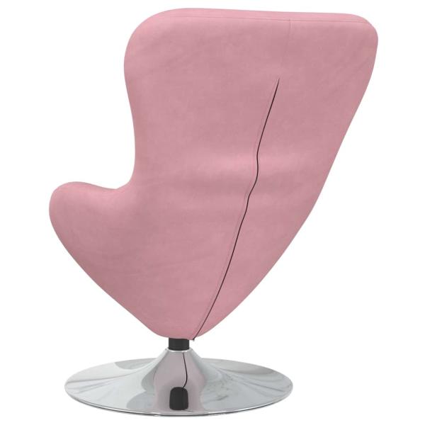 Ei-Sessel Pink Samt
