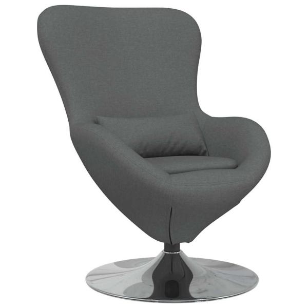 Egg Chair Dunkelgrau Stoff