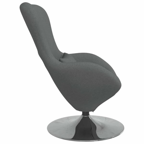 Egg Chair Dunkelgrau Stoff