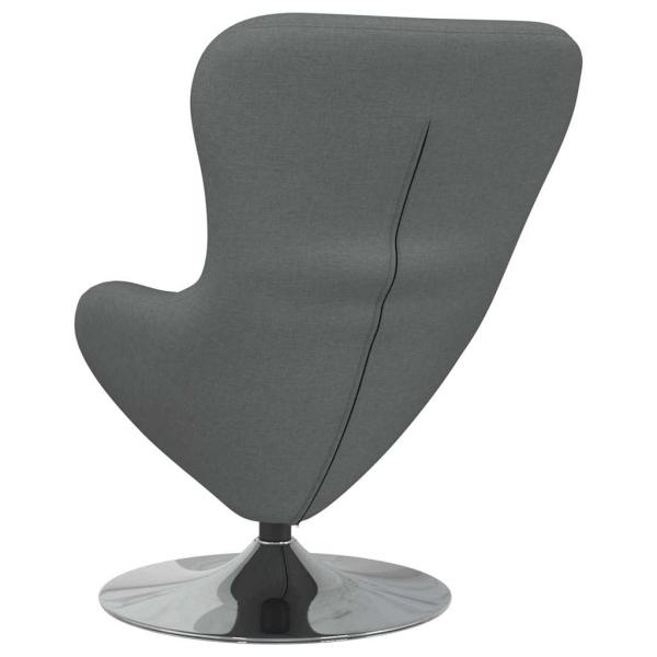 Egg Chair Dunkelgrau Stoff